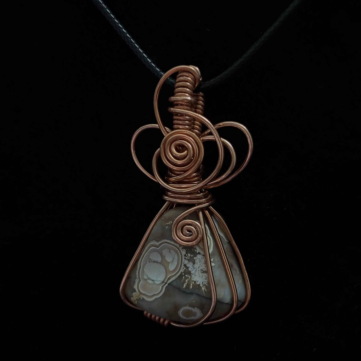 Agate Angel || Wire Wrapped Necklace