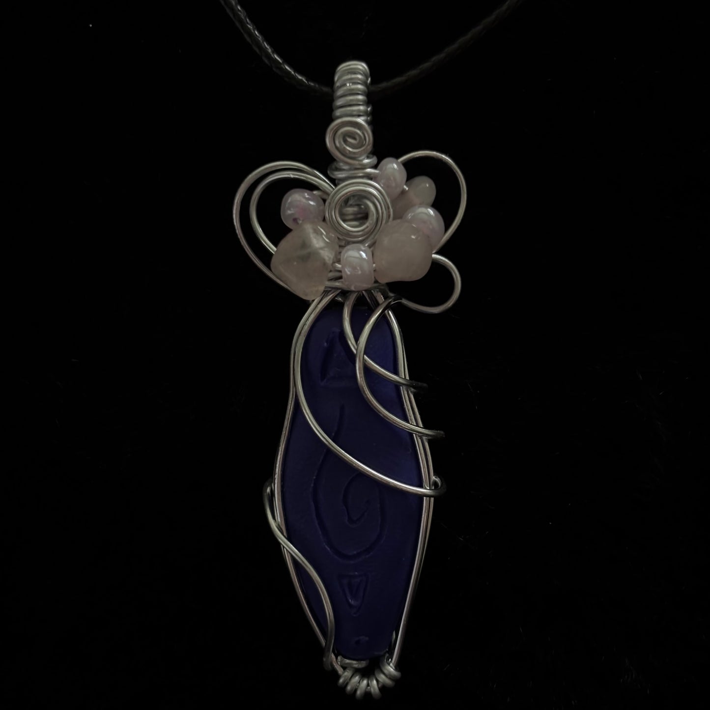Goddess Pendant || Rose Quartz Charm