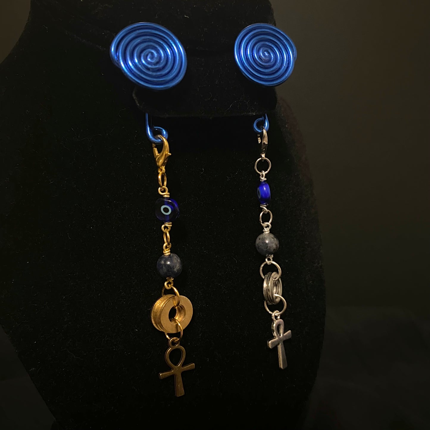 Evil Eye Pack || Spiral Gauge Earrings Bundle