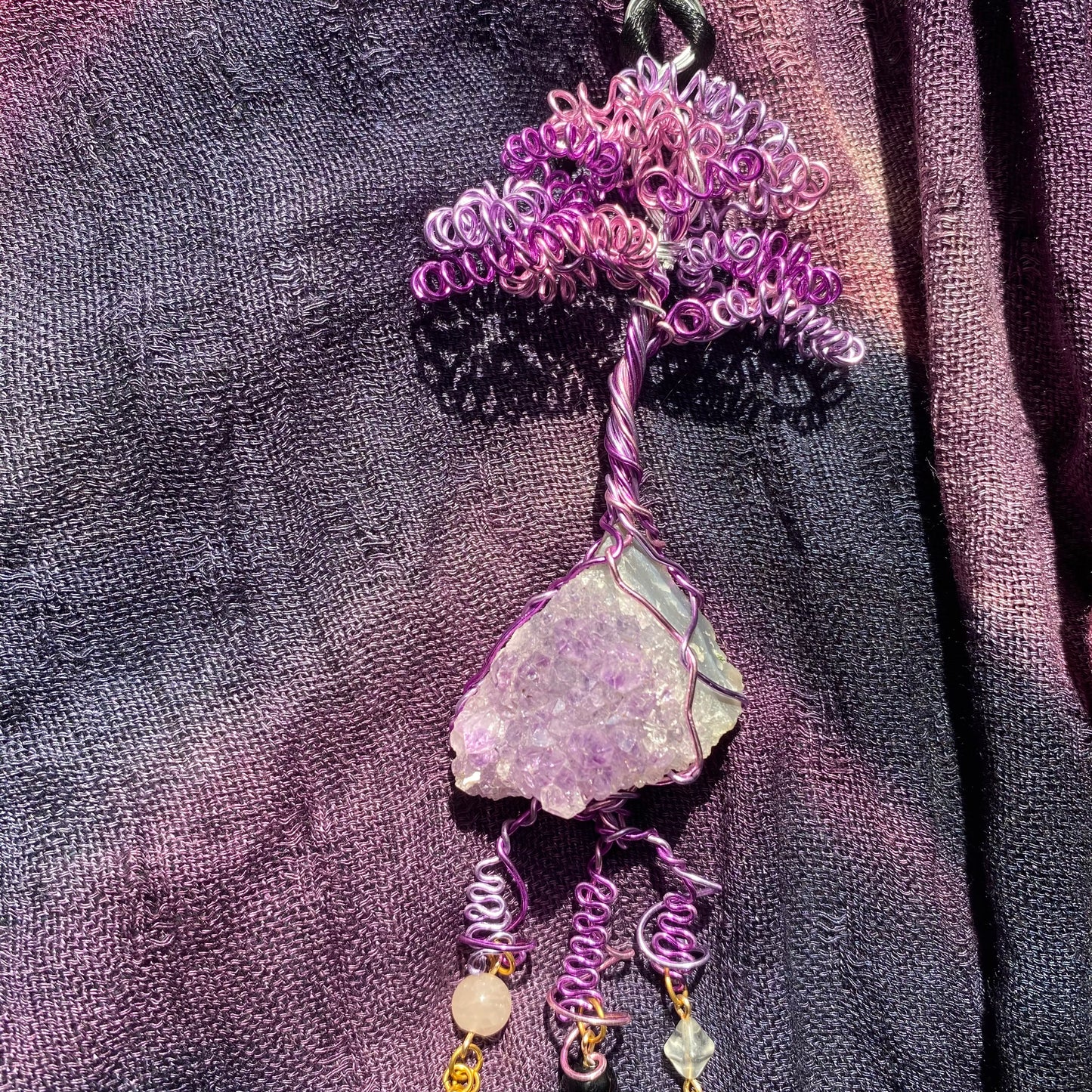 Hanging Amethyst Tree