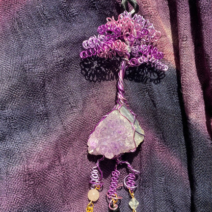 Hanging Amethyst Tree