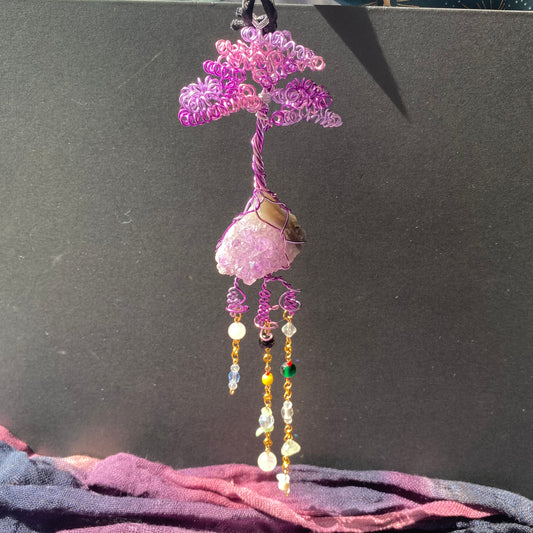 Hanging Amethyst Tree