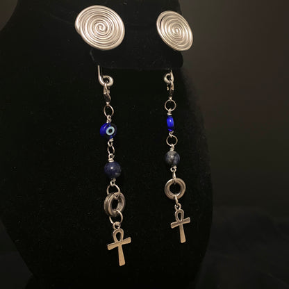 Evil Eye Pack || Spiral Gauge Earrings Bundle