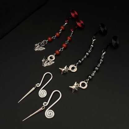 Vampire Pack - Spiral Gauge Earrings Bundle