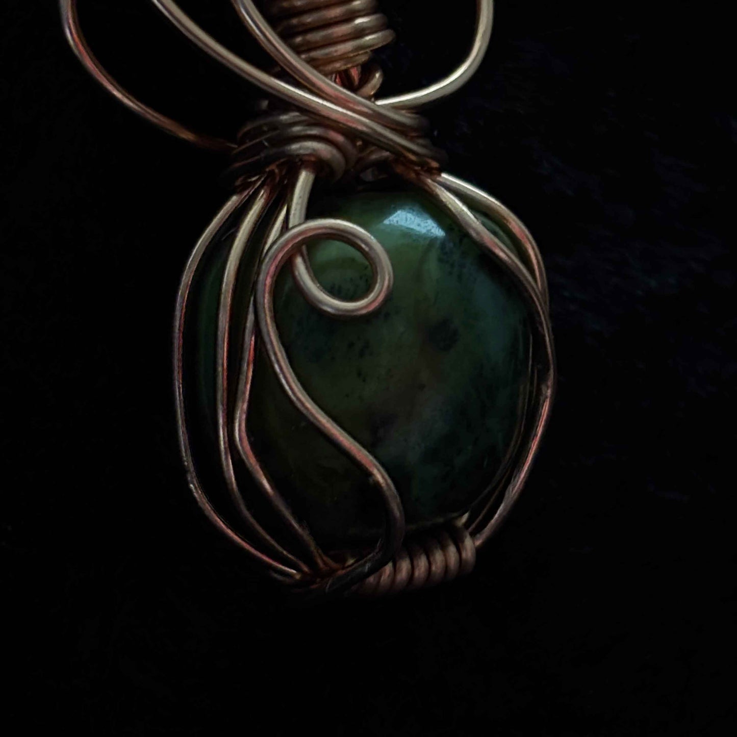 Serpentine Secrets || Wire Wrapped Necklace