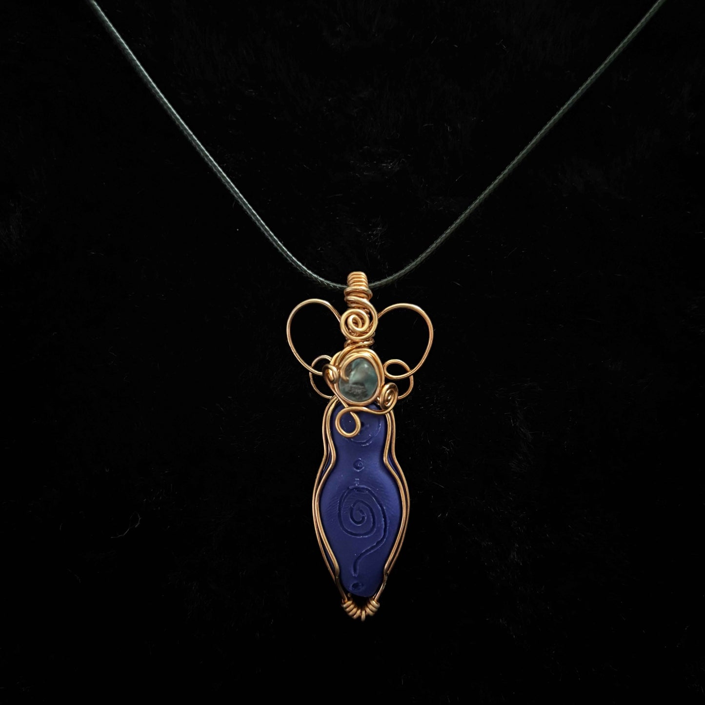 Goddess Pendant || Fluorite Butterfly