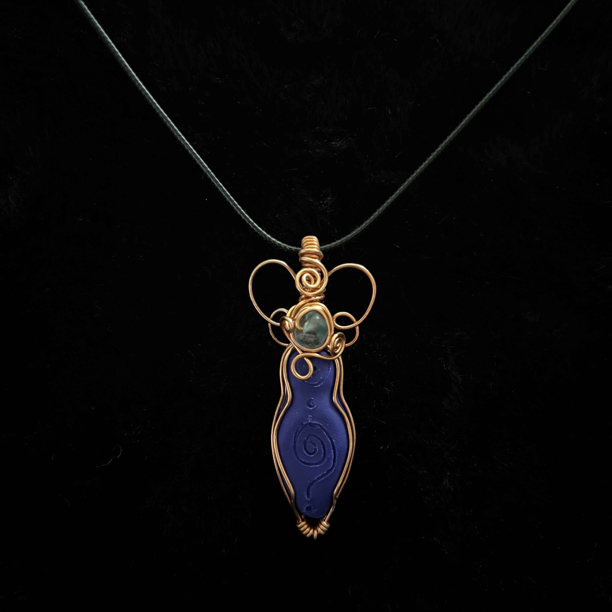 Goddess Pendant || Fluorite Butterfly