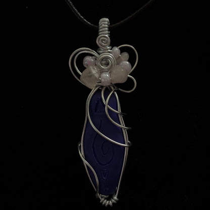 Goddess Pendant || Rose Quartz Charm